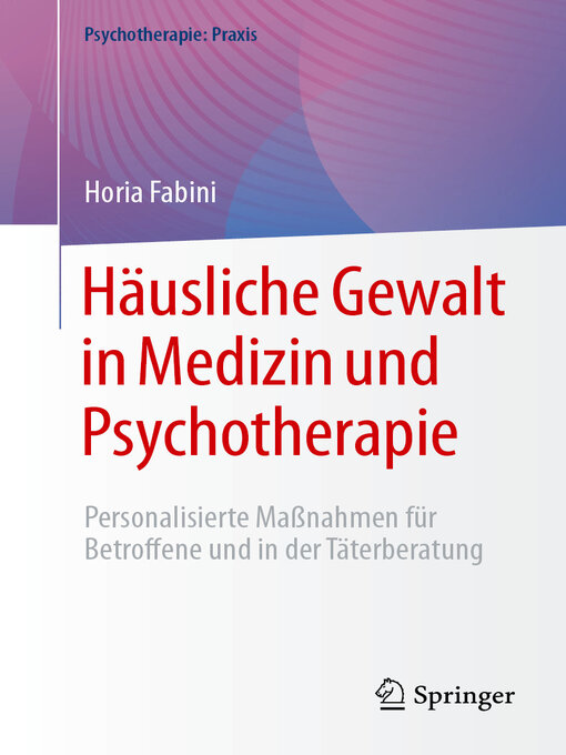 Cover image for Häusliche Gewalt in Medizin und Psychotherapie
